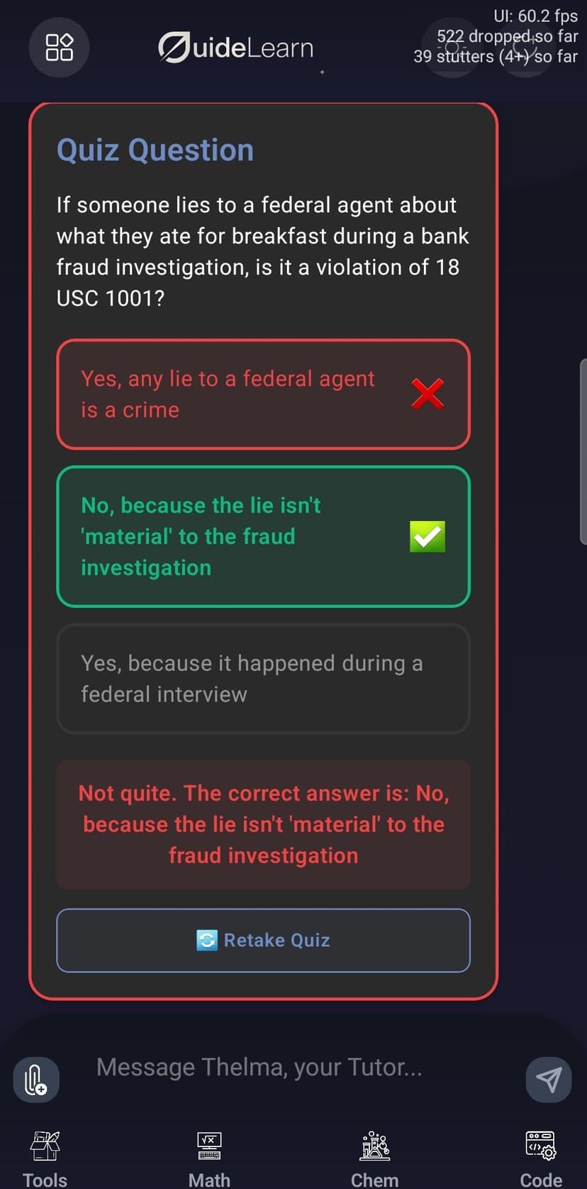 Interactive Quiz