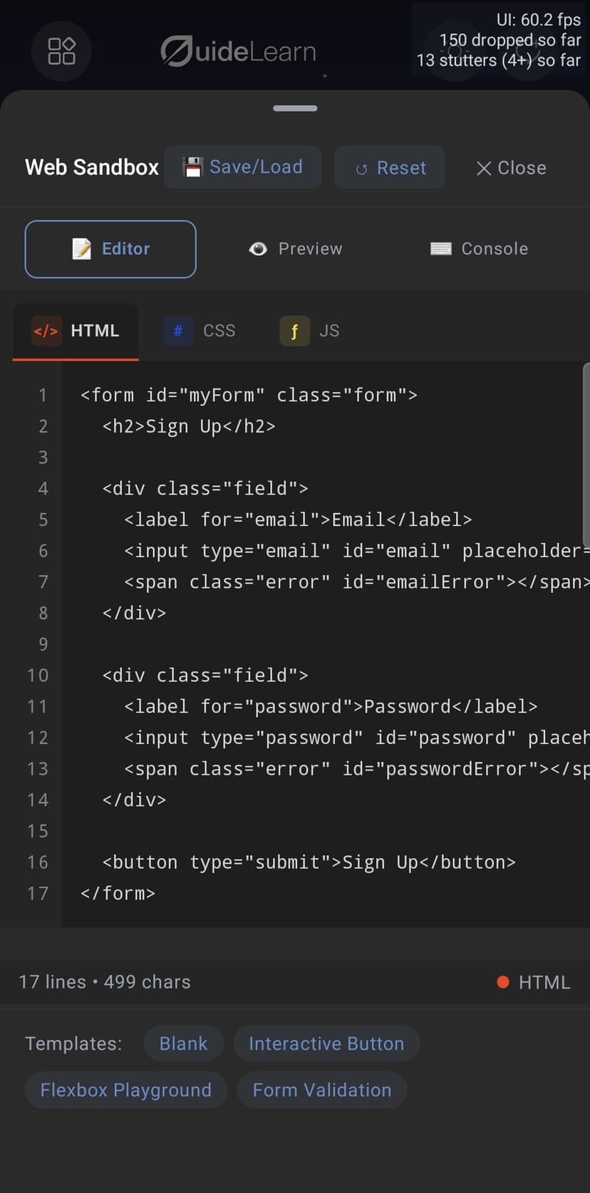 Web Sandbox