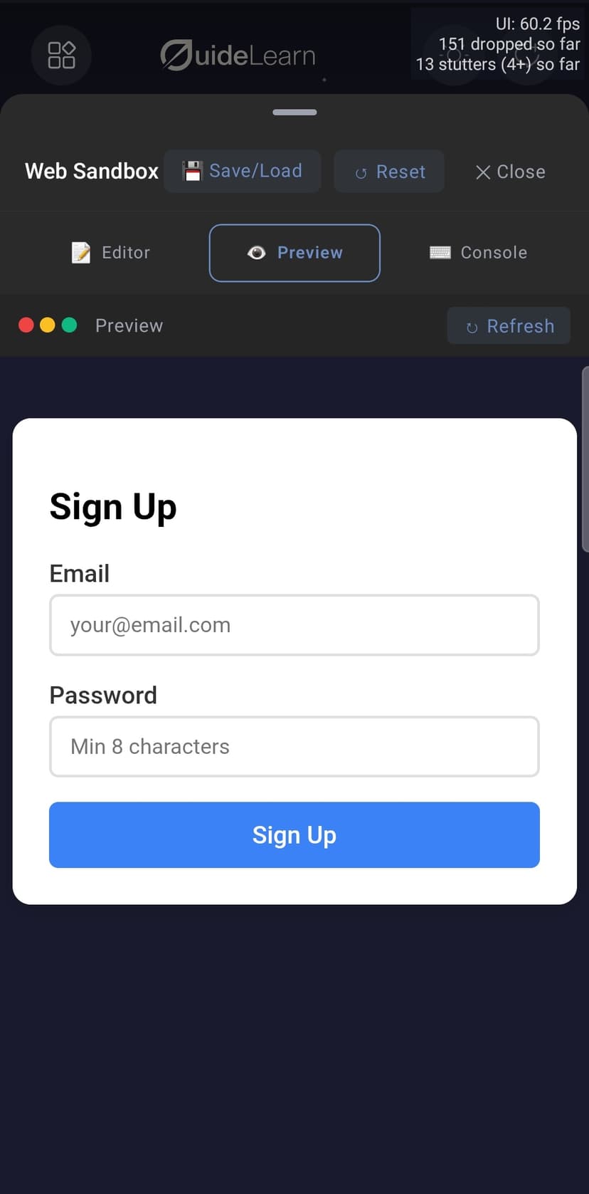 Web Sandbox Example 2